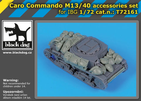 ブラックドッグ T72161 1/72 イタリア M13/40 指揮戦車 カルロコマンドアクセサリーセット(IBGモデル用)