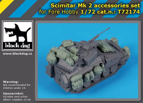 ブラックドッグ T72174 1/72 シミター Mk 2 アクセサリーセット (フォアホビー用)