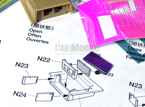 DEFモデル DE35006 1/35 M1A2 SEP エイブラムス TUSK II ベーシックエッチングパーツセット (タミヤ用)