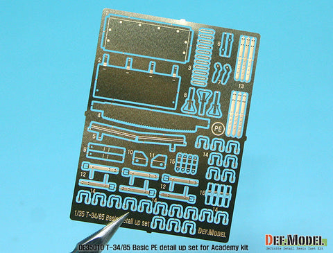 DEFモデル DE35010 1/35 T-34/85 ベーシックエッチングパーツセット (タミヤ/アカデミー/ズベズダ用)
