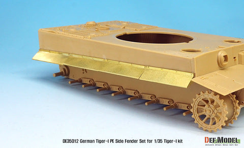 DEFモデル DE35012 1/35 タイガーI サイドスカートセット(アカデミー/タミヤ/ズベズダ用)
