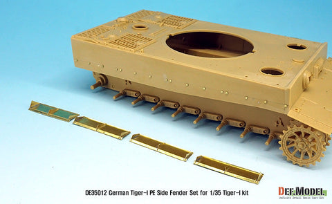 DEFモデル DE35012 1/35 タイガーI サイドスカートセット(アカデミー/タミヤ/ズベズダ用)
