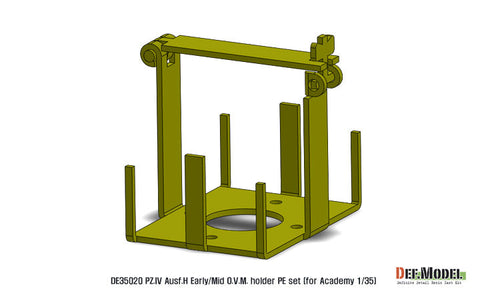 DEFモデル DE35020 1/35 IV号戦車H型初期-中期 OVMホルダーセット (アカデミー/ 他キット用)