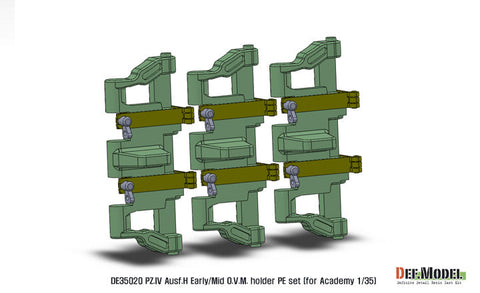DEFモデル DE35020 1/35 IV号戦車H型初期-中期 OVMホルダーセット (アカデミー/ 他キット用)