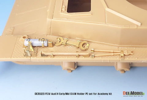 DEFモデル DE35020 1/35 IV号戦車H型初期-中期 OVMホルダーセット (アカデミー/ 他キット用)