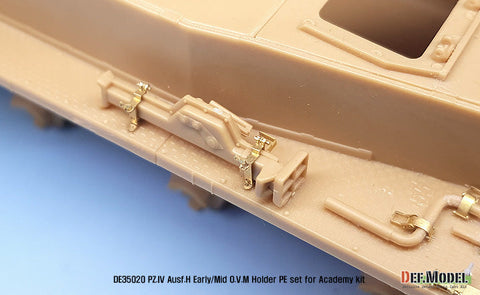 DEFモデル DE35020 1/35 IV号戦車H型初期-中期 OVMホルダーセット (アカデミー/ 他キット用)