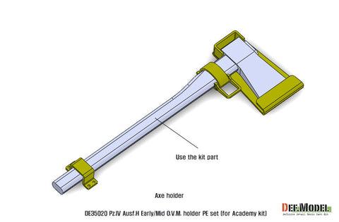 DEFモデル DE35020 1/35 IV号戦車H型初期-中期 OVMホルダーセット (アカデミー/ 他キット用)
