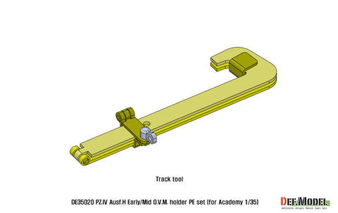 DEFモデル DE35020 1/35 IV号戦車H型初期-中期 OVMホルダーセット (アカデミー/ 他キット用)