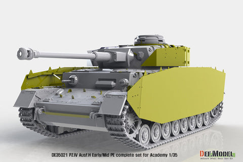 DEFモデル DE35021 1/35 IV号戦車H型初期-中期 エッチングパーツコンプリートセット (アカデミー/ 他キット用)