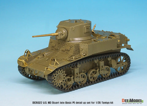 DEFモデル DE35022 1/35 アメリカ M3 スチュアート 後期型 ベーシックエッチングパーツセット (タミヤ/ アカデミー用)