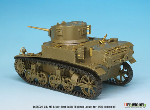 DEFモデル DE35022 1/35 アメリカ M3 スチュアート 後期型 ベーシックエッチングパーツセット (タミヤ/ アカデミー用)