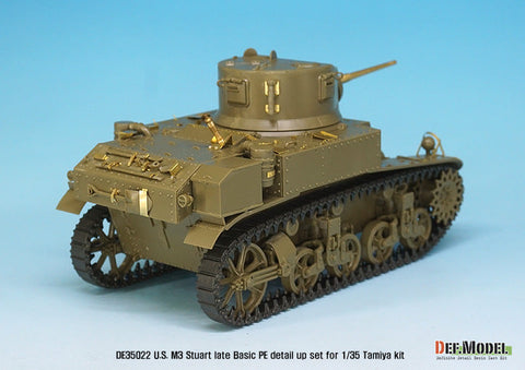 DEFモデル DE35022 1/35 アメリカ M3 スチュアート 後期型 ベーシックエッチングパーツセット (タミヤ/ アカデミー用)