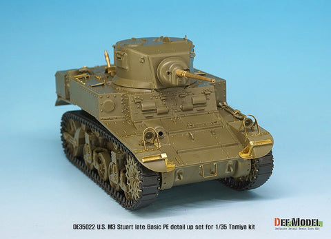 DEFモデル DE35022 1/35 アメリカ M3 スチュアート 後期型 ベーシックエッチングパーツセット (タミヤ/ アカデミー用)