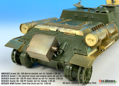 DEFモデル DE35024 1/35 SU-100 ベーシックエッチングパーツセット (ズベズダ新キット用)