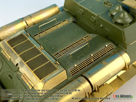 DEFモデル DE35024 1/35 SU-100 ベーシックエッチングパーツセット (ズベズダ新キット用)