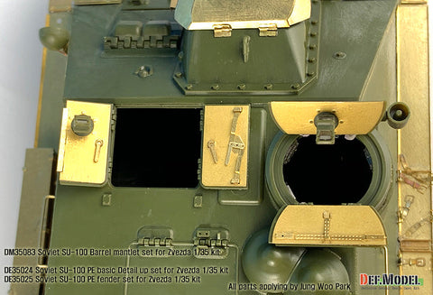 DEFモデル DE35024 1/35 SU-100 ベーシックエッチングパーツセット (ズベズダ新キット用)