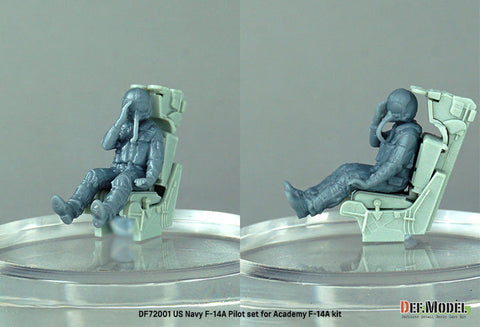 DEFモデル DF72001 1/72 アメリカ海軍 F-14A パイロットセット(2体)(アカデミー用)