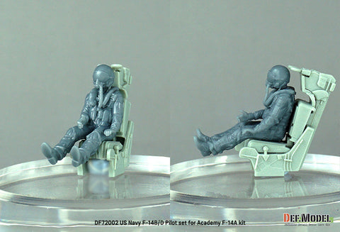 DEFモデル DF72002 1/72 アメリカ海軍 F-14B/D パイロットセット(2体) (アカデミー用)
