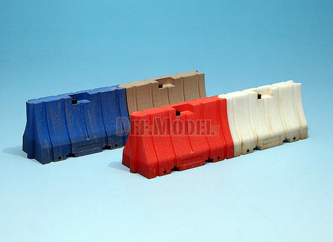 DEFモデル DM35005 1/35 現用 6フィート 樹脂ジャージーバリアーセット (4 個)