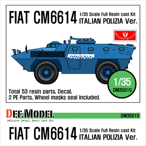 DEFモデル DM35010 1/35 CM6614 LAV 'イタリア警察仕様' (フルレジンキット)