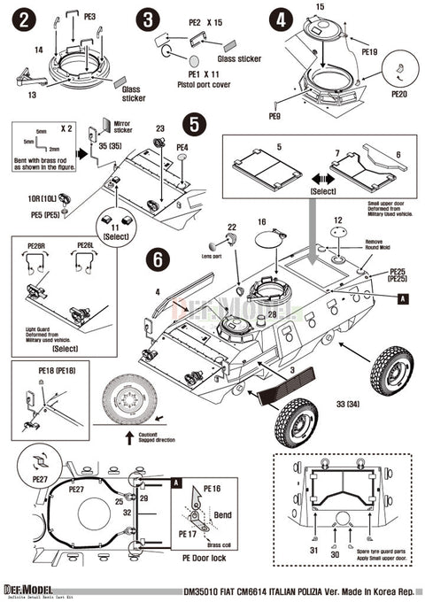 DEFモデル DM35010 1/35 CM6614 LAV 'イタリア警察仕様' (フルレジンキット)