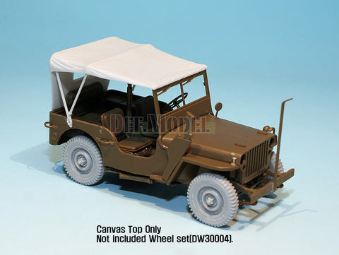 DEFモデル DM35014 1/35 ウィリス ジープ MB キャンバストップ(タミヤ用)