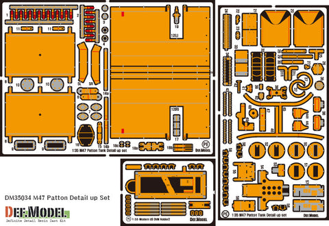 DEFモデル DM35024 1/35 M47 パットン コンバージョンセット(イタレリ用)