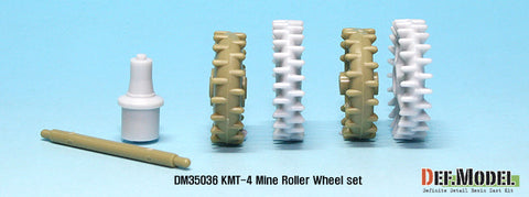 DEFモデル DM35036 1/35 IDF KMT-4 マインローラー ホイールセット (アカデミー用)