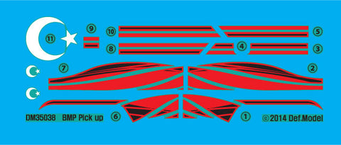 DEFモデル DM35038 1/35 テクニカルピックアップ BMP-1砲塔コンバージョンセット (モンモデル VS004.005用)