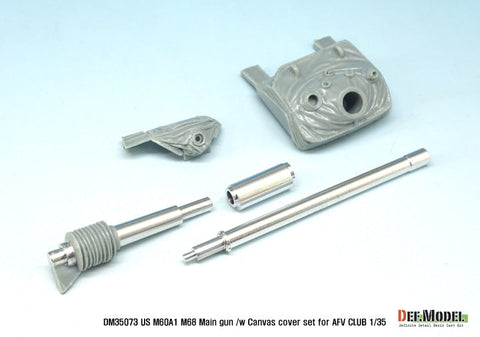 DEFモデル DM35073 1/35 M60A1 M68 105mm砲身・キャンバス(AFVクラブ用)