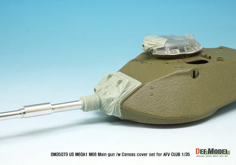 DEFモデル DM35073 1/35 M60A1 M68 105mm砲身・キャンバス(AFVクラブ用)