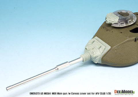 DEFモデル DM35073 1/35 M60A1 M68 105mm砲身・キャンバス(AFVクラブ用)