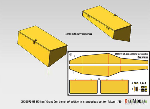 DEFモデル DM35079 1/35 アメリカ M3 リー 金属砲身セット・工具箱(タコム用)