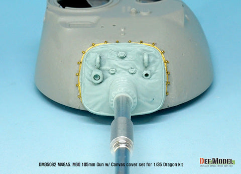 DEFモデル DM35082 1/35 アメリカ M48A5/M60 105mm金属砲身+防循カバー (ドラゴン用)