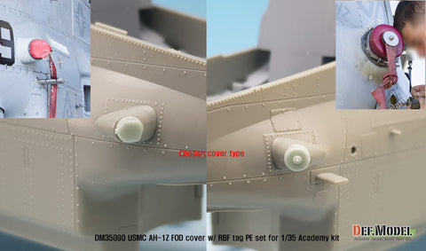 DEFモデル DM35090 1/35 アメリカ海兵隊 AH-1Z ヴァイパー FODカバー・リムーブビフォーフライトタグ (アカデミー用)