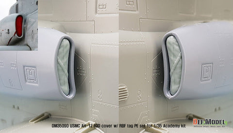 DEFモデル DM35090 1/35 アメリカ海兵隊 AH-1Z ヴァイパー FODカバー・リムーブビフォーフライトタグ (アカデミー用)