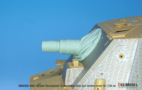DEFモデル DM35098 1/35 IV号突撃砲戦車 ブルムベア 中後期型 主砲キャンバスカバーセット 1