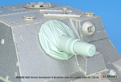 DEFモデル DM35098 1/35 IV号突撃砲戦車 ブルムベア 中後期型 主砲キャンバスカバーセット 1