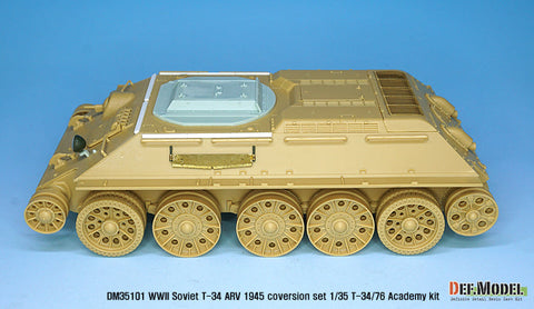 DEFモデル DM35101 1/35 WWII ソビエト T-34 装甲回収車 1945 コンバージョンセット (各社対応)
