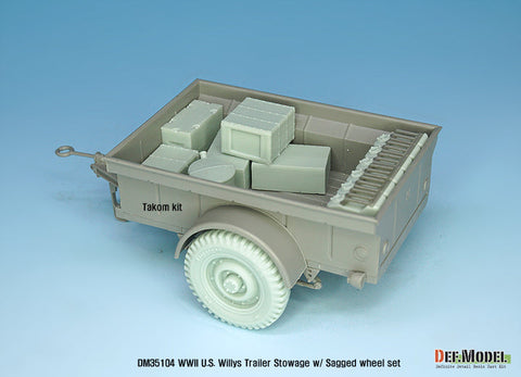 DEFモデル DM35104 1/35 WWII アメリカ ウィリス ジープ トレーラー用積荷セット (タコム/ イタレリ/ ブロンコ用)