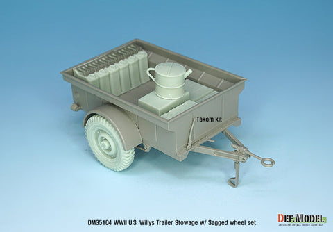 DEFモデル DM35104 1/35 WWII アメリカ ウィリス ジープ トレーラー用積荷セット (タコム/ イタレリ/ ブロンコ用)