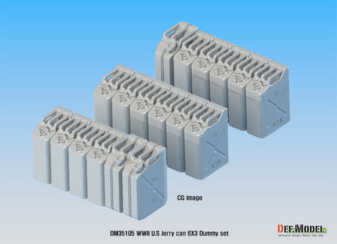 DEFモデル DM35105 1/35 WWII アメリカ ジェリカン ダミーセット(ジープトレーラー用)