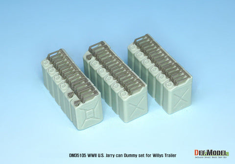 DEFモデル DM35105 1/35 WWII アメリカ ジェリカン ダミーセット(ジープトレーラー用)