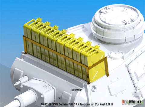 DEFモデル DM35108 1/35 WWII ドイツ III号戦車G/H/J型 アフリカ軍団ダミージェリカンセット (各社対応)