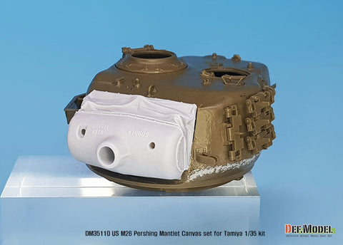 DEFモデル DM35110 1/35 アメリカ M26 パーシング キャンバス製カバー付防盾セット 初期型(タミヤ用)