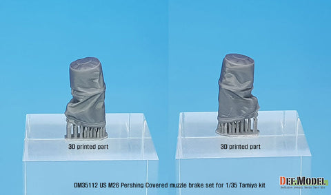 DEFモデル DM35112 1/35 アメリカ M26 パーシング マズルブレーキ キャンバス製カバー (タミヤ用)