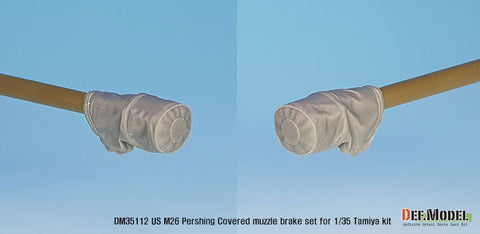 DEFモデル DM35112 1/35 アメリカ M26 パーシング マズルブレーキ キャンバス製カバー (タミヤ用)