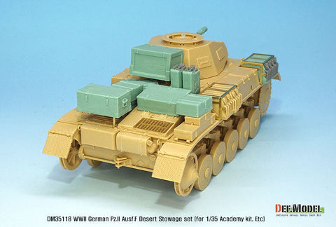 DEFモデル DM35118 1/35 ドイツ II号戦車F型 アフリカ戦線車載収納セット(各社対応)