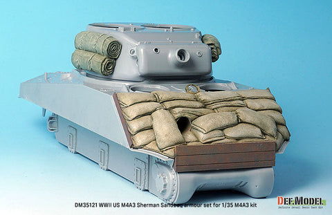 DEFモデル DM35121 1/35 WWII アメリカ M4 A2/A3 シャーマン サンドバッグフロントアーマー (各社対応)