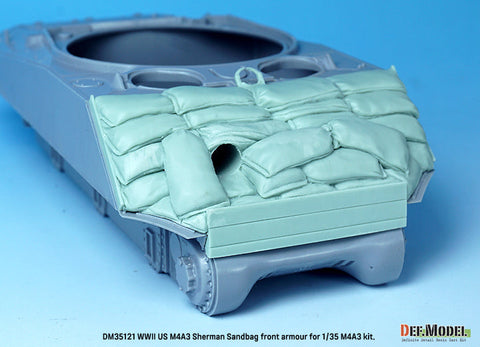 DEFモデル DM35121 1/35 WWII アメリカ M4 A2/A3 シャーマン サンドバッグフロントアーマー (各社対応)